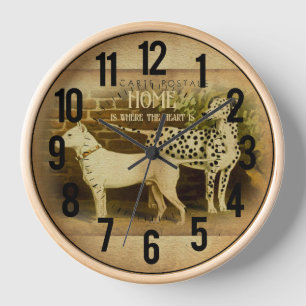 Elegante Darstellung eines geliebten Haustiers Uhr