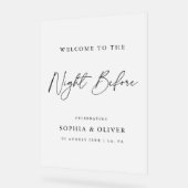 Elegante Das Abendessen vor der Probe Mattiert Acrylschild (Winkel)