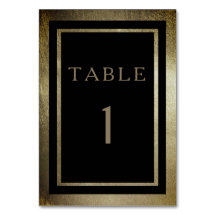 Elegante Day Gold & Black Vertical Wedding