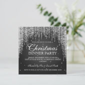 Elegante Dazzle Einladung (Stehend Vorderseite)