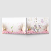 elegante de bodas y compromiso con flores y brillo gästebuch (Voll)