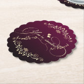 elegante decoración dorada untersetzer (angewinkelt)