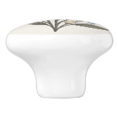 Elegante dekorative Hardware Keramikknauf (Seitenansicht)