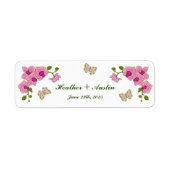 Elegante Delikate Lila Orchideen Bohemisch Botanis (Vorne)