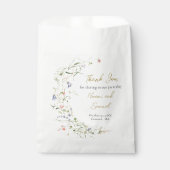 Elegante Delikate Wildblume Geschenktütchen (Vorderseite)