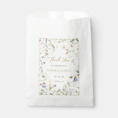 Elegante Delikate Wildblume Geschenktütchen (Vorderseite)