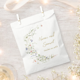 Elegante Delikate Wildblume Geschenktütchen