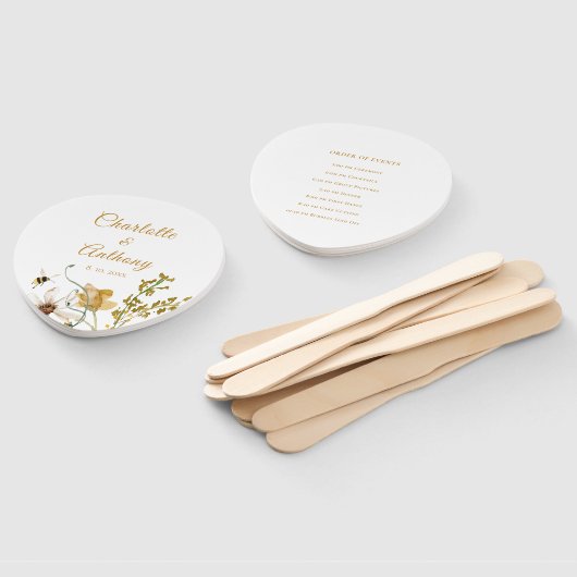 Elegante Delikatesse Hochzeit des Blumengeheimniss Fächer (Non-assembled)