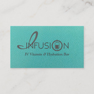 Elegante, dennoch trendy, schöne aquamarine und visitenkarte