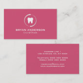Elegante Dental Business Card Visitenkarte (Vorne/Hinten)