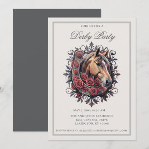 Elegante Derby-Party Einladung