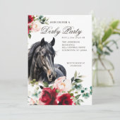 Elegante Derby-Party  Einladung (Stehend Vorderseite)