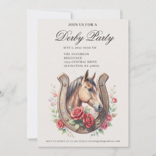 Elegante Derby-Party  Einladung