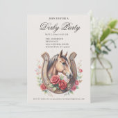 Elegante Derby-Party Einladung (Stehend Vorderseite)