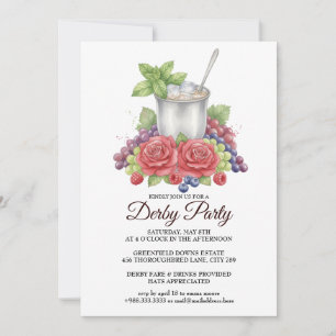 Elegante Derby-Party-Mint-Julep-Einladung Einladung