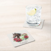 Elegante Derby-Party Rechteckiger Pappuntersetzer (Vor Ort)