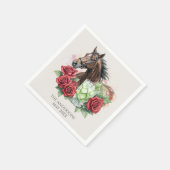 Elegante Derby-Party Serviette (Ecke)