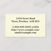 Elegante Dermatologistenkarte Visitenkarte (Rückseite)