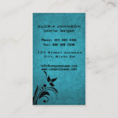 Elegante Design Designer Business Cards Visitenkarte (Rückseite)