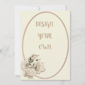 Elegante Design Ihre eigene Blume Save the Date (Vorderseite)