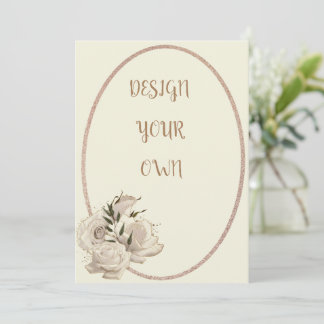 Elegante Design Ihre eigene Blume Save the Date
