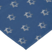 Elegante Design Muster Imitate Silver Stars Blau Tischdecke (Schrägansicht)