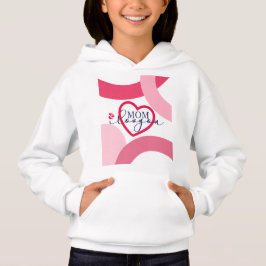 Elegante Design Text Mama I Liebe Sie mit Herz Hoodie