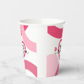 Elegante Design Text Mama I Liebe Sie mit Herz Pappbecher (Links)