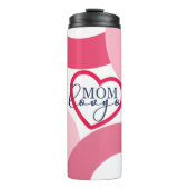 Elegante Design Text Mama I Liebe Sie mit Herz Thermosbecher (Vorderseite)