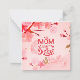 Elegante Design Typografie Mama Sie sind die König Mitteilungskarte