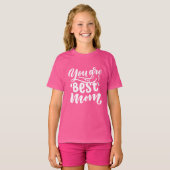 Elegante Design Typografie Sie sind die beste Mama T-Shirt (Vorne ganz)