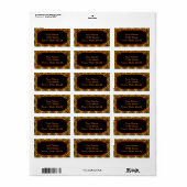 Elegante Designadressen für Oriental Design Adressaufkleber (Vorne)