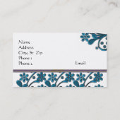 Elegante Designer-Geschäfts-u. Visitenkarte (Rückseite)