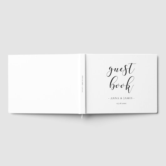 Elegante Designhochzeit Gästebuch (Voll)