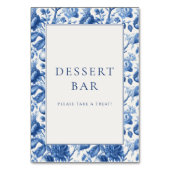 Elegante Dessertbar-Einladung Tischnummer (Rückseite)