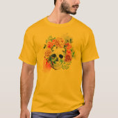 Elegante Dia de los Muertos Floral Skull Tank Top (Vorderseite)