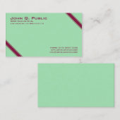 Elegante Diagonal Stripes Visitenkarte (Vorne/Hinten)