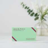 Elegante Diagonal Stripes Visitenkarte (Stehend Vorderseite)