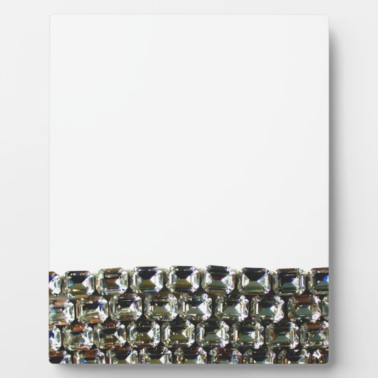 Elegante Diamanten-Edelsteine Fotoplatte (Vorderseite)