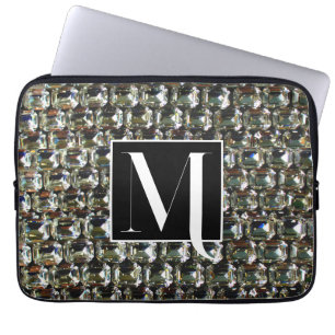 Elegante Diamanten-Edelsteine Laptopschutzhülle