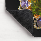 Elegante Diamanten lila Grünsteine Mousepad (Ecke)