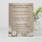 Elegante Diamond 60-Jährige Feier Einladung (Stehend Vorderseite)