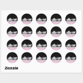 Elegante Diamond Carriage Pink Princess Stickers (Blatt)