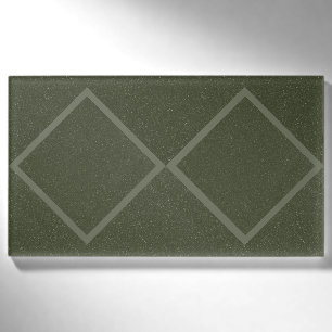 Elegante Diamond Frame Name Tag Namenschild