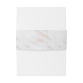 Elegante Diamond Rose Goldmedaille Hochzeit Einladungsbanderole (Rückseitenbeispiel)