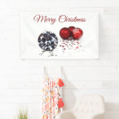 Elegante Diamond und Rote Weihnachtsschmuck Banner (Insitu)