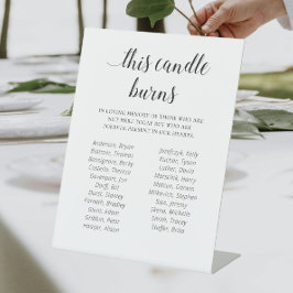 Elegante Dieses Candle Burns School Wiedersehen-Me Sockelschild