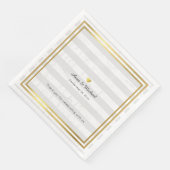 elegante Dinner-Servietten mit blass Streifen Serviette (Ecke)