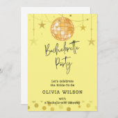 Elegante Disco Ball Junggeselinnen-Abschied Einlad Einladung (Vorne/Hinten)