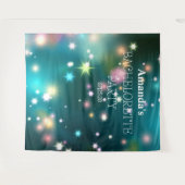 Elegante Disco Sparkle Wandteppich (Vorderseite (Horizontal))